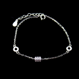 Silver Zircon Bracelet