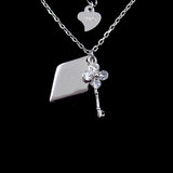 Silver Zircon Necklace
