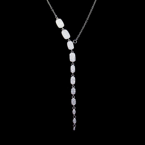 Silver CZ Necklace