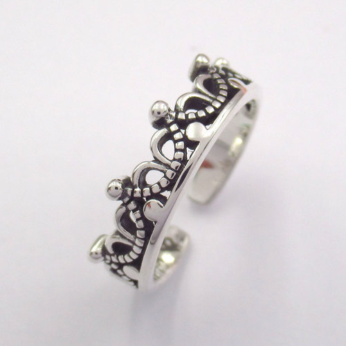 Silver Black Thai Color Ring
