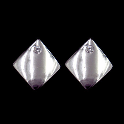Silver Zircon Earrings