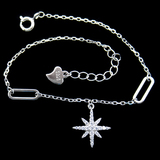 Silver Star Shaped Zircon Bracelet