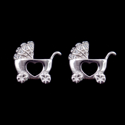 Silver Zircon Earrings
