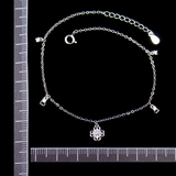Silver Zircon Anklet