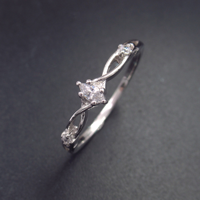 Silver Zircon Ring