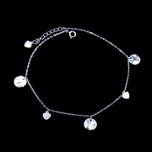 Silver Plain Anklet