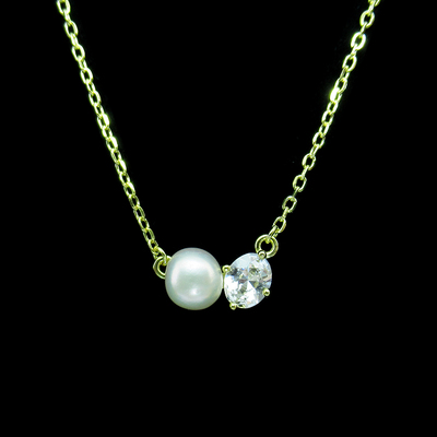 Silver Pearl Necklace