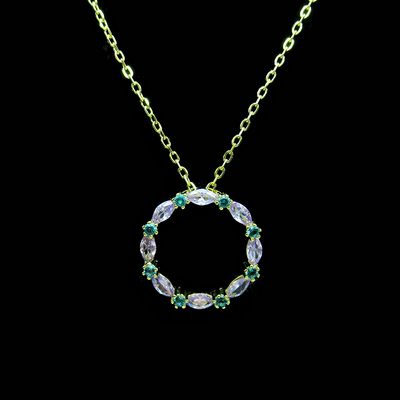 Silver Zircon Necklace