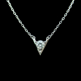 Silver Zircon Necklace