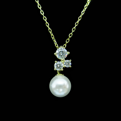 Silver Pearl Necklace