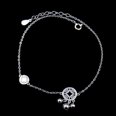 Silver Plain Anklet