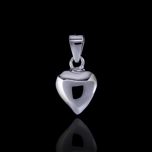 Silver Heart Plain Pendant
