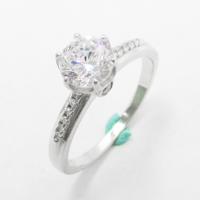 Silver Zircon Ring