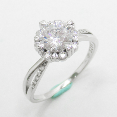 Silver Zircon Ring