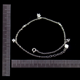 Silver Zircon Anklet