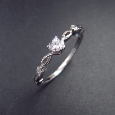 Silver Zircon Ring