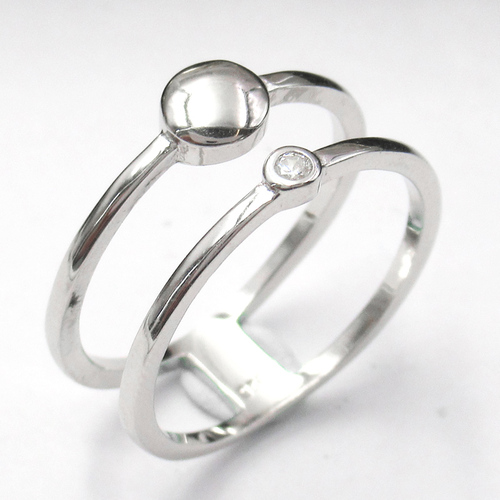 Silver Zircon Ring