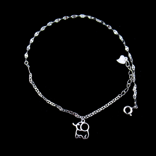 Silver Plain Anklet