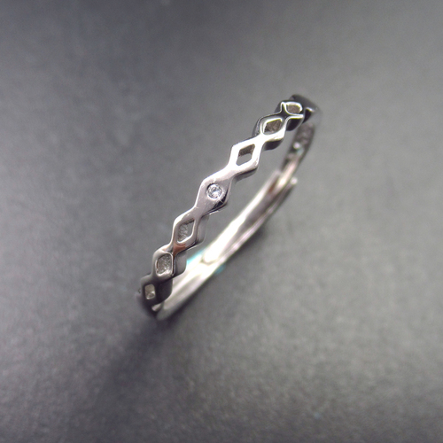 Silver Zircon RIng