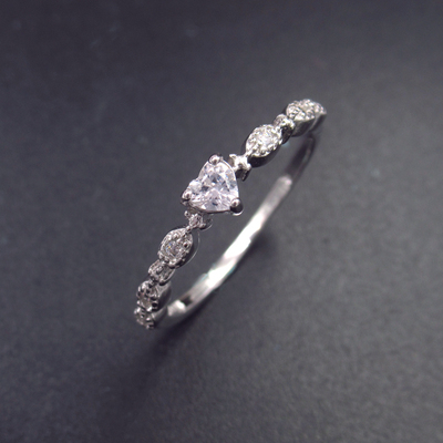 Silver Zircon Ring