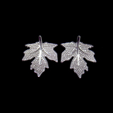 Silver Leaf Plain Earrings