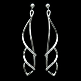 Silver Zircon Ear Stubs