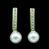 Silver Pearl Ear Stubs