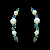 Silver Pearl Ear Stubs