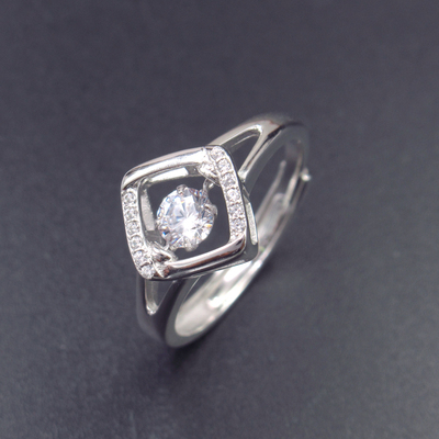 Silver Zircon Ring