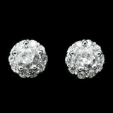 Silver Zircon Ear Stubs