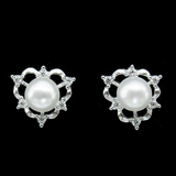 Silver Pearl Ear Stubs