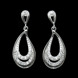 Silver Zircon Ear Stubs