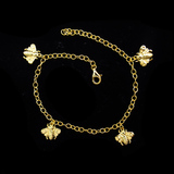 Silver Bee Shaped Plain Bracelet