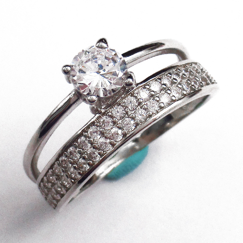 Silver Zircon Ring
