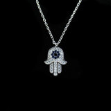 Silver Zircon Necklace