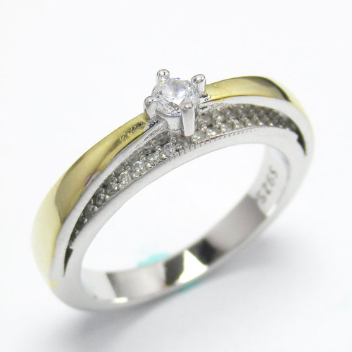 Silver Zircon Ring