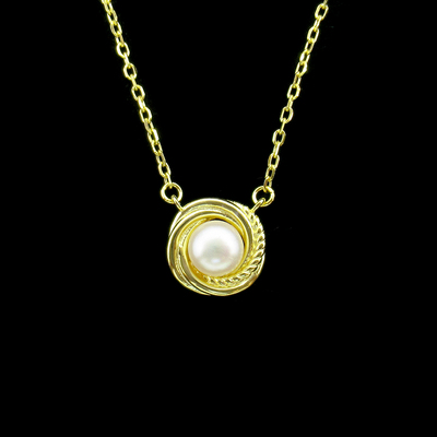 Silver Pearl Necklace