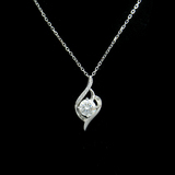 Silver Zircon Necklace