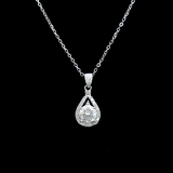 Silver Zircon Necklace