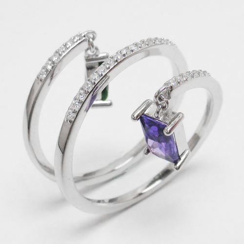 Silver Zircon Ring