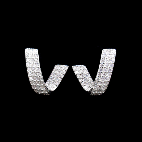 Silver Zircon Earrings