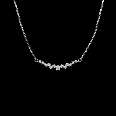 Silver Zircon Necklace