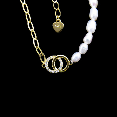 Silver Pearl Necklace