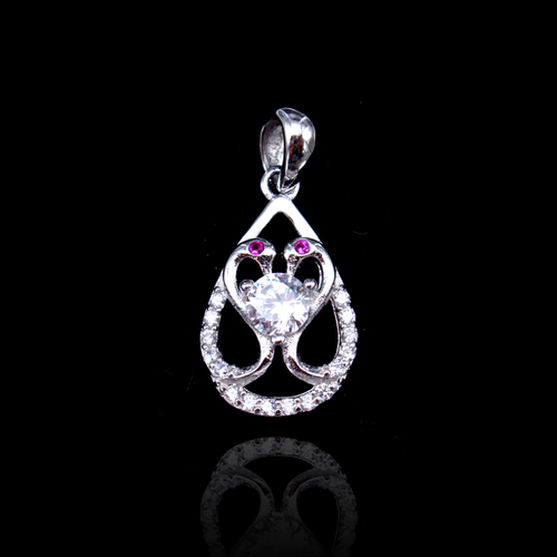 Silver Zircon Pendant