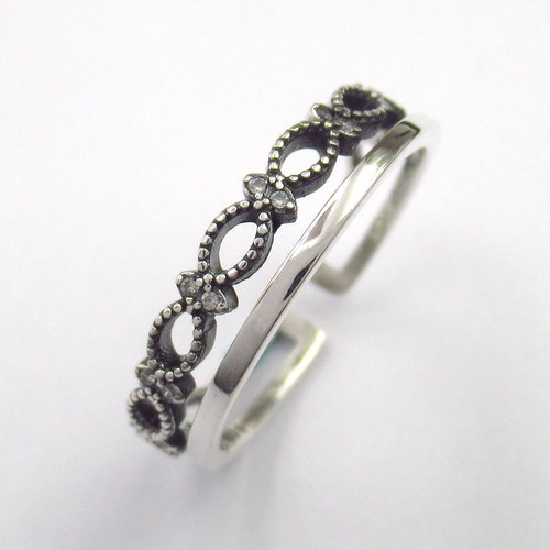 Silver Black Thai Ring
