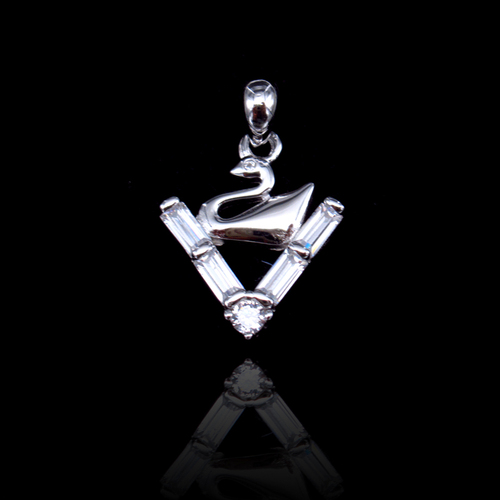 Silver Zircon Pendant