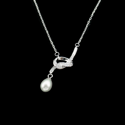 Silver Pearl Necklace