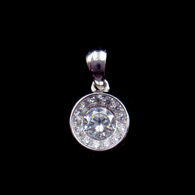 Silver Zircon Pendant