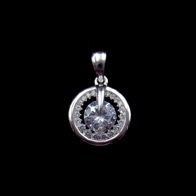 Silver Zircon Pendant