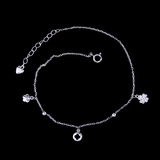 Silver Zircon Anklet